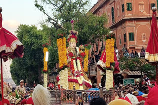 Gangaur sawari in Jaipur