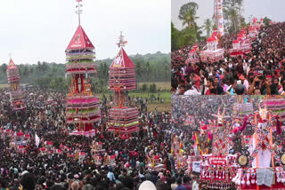 malakkuda mahotsavam  kollam peruviruthy  kollam peruviruthy malanada temple  peruviruthy malanada malakkuda mahotsavam  kollam news  മലനട കെട്ടുകാഴ്‌ച  ശാസ്‌താംകോട്ട പെരുവിരുത്തി  മലനട ദുര്യോധന ക്ഷേത്രം  മലക്കുട മഹോത്സവം  അമ്പലത്തുംഭാഗം  കമ്പലടി  എടുപ്പുകുതിര  കെട്ട് കാള