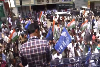 congress protest in wayanad