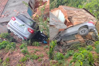chikkamagaluru-a-car-fell-off-a-cliff-and-hit-a-house
