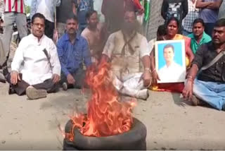 مغربی بنگال کے مختلف اضلاع میں کانگریس کا احتجاج جاری