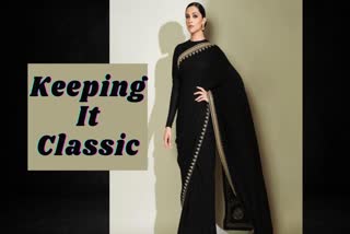 deepika padukone beautiful pictures in black saree