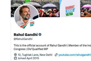 Rahul Gandhi udpates Twitter, Facebook bio; calls himself Dis'Qualified MP
