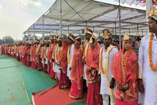 Mass marriage in Narayanpur