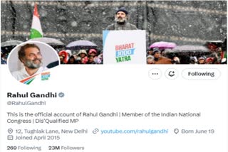 Rahul Gandhi Twitter bio