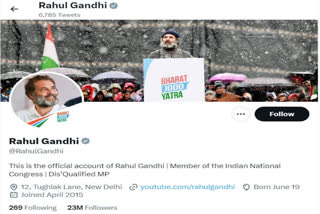 Rahul Gandhi Twitter: રાહુલ ગાંધીએ પોતાની ટ્વિટર પ્રોફાઇલ બદલી, લખ્યું - અયોગ્ય સાંસદ