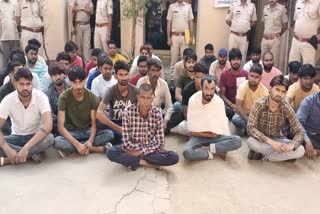Joint operation of Behror Bhiwadi police in Alwar