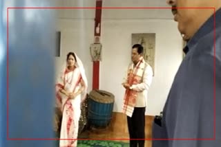 Cabinet Minister Sarbannanda Sonowal visited at Janji