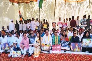 Congress Satyagraha Protest in Chandigarh Rajiv Gandhi Congress Bhavan