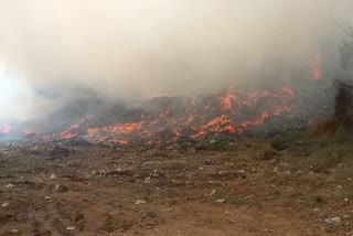 Fire Accident again in Brahmapuram Waste Plant  Fire Accident  Brahmapuram Waste Plant  Brahmapuram  Fire and Rescue Service  ബ്രഹ്മപുരത്ത് വീണ്ടും തീപിടിത്തം  വീണ്ടും തീപിടിത്തം  തീയണയ്‌ക്കാന്‍ ശ്രമം  അഗ്നിരക്ഷാ സേന  പ്രദേശവാസികളുടെ പ്രതിഷേധം ശക്തം  ബ്രഹ്മപുരം  തീ