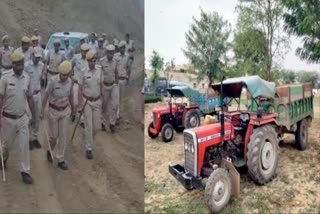 Rajasthan Police action against Bajri Mafia