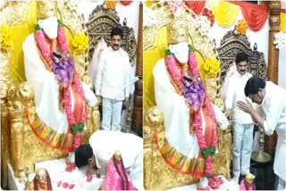 Actor Rajendra Prasad Visited the Saibaba Temple