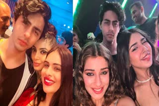 Aryan Khan Nyrraa M Banerji Nehhaa Malik Roshni Walia spotted party