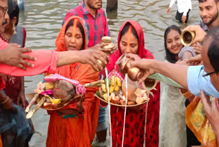 Sandhya Arghya of Chaiti Chhath in Giridih