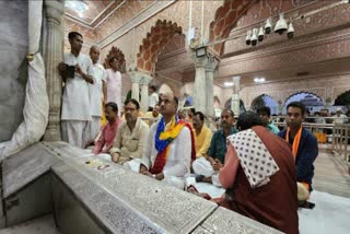 BJP state President CP Joshi visits temple