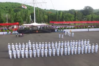 passing out parade of the 1st batch of Agniveers today at INS Chilka