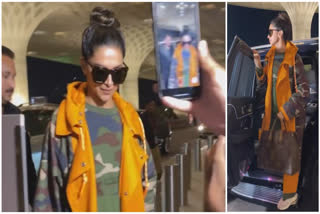 Deepika Padukone in camouflage trench coat ticks all the right boxes for chic airport look