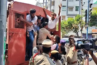 ABVP dharna