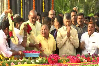 Chandrababu Naidu at NTR Ghat