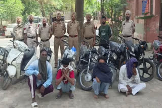 Barnala police arrested seven accused in three cases of theft and robbery