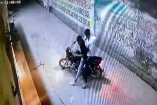 bike riders fired at home in enmity in gwalior
