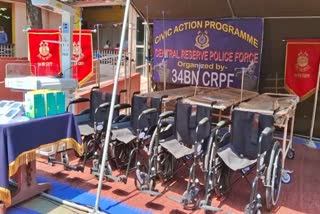 Medical materials donated by crpf