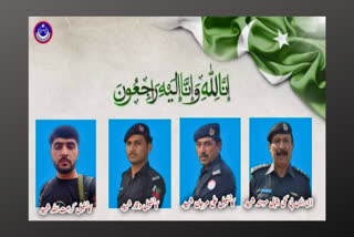 The slain officers were attached to Lakki Marwat police station in Khyber Pakhtunkhwa province bordering Afghanistan.