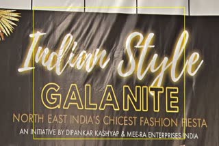 Indian style Gala night fashion show