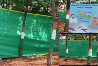 G20 Greenmat at Slum areas in visakhapatnam