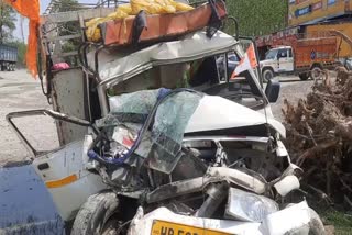 road accident in yamunanagar bhilpura village Pickup