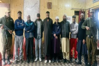 Eight miscreants arrested to aid drug smuggler in uri baramulla, Police