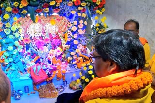 CM Hemant Soren worshiped at Tapovan temple