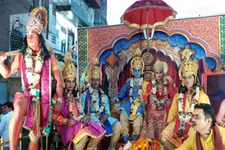ram devotees take out procession