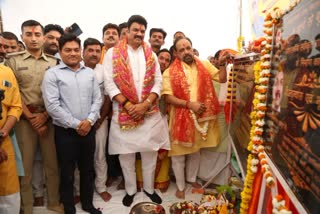 gopal bhargav Bhumi Pujan of suspension bridge