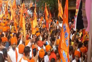 sikar turns saffron in procession of ramnavami