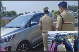 Police check vehicles of CM Bommai