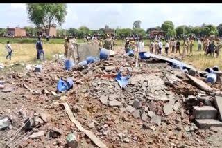 The whole house was turned into a mound of rubble in Bulandshahr