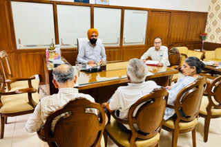 Laljit Bhullar reviewed the works during the first meeting of the Food Processing Department