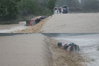 bus passengers struck in rain water in uttarakhand