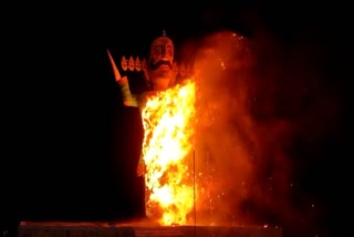 Burnt Ravana Effigy is Twice a Year in Jhalawar Rajasthan