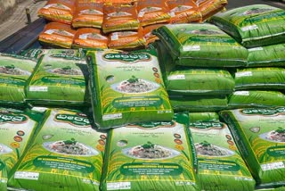 Rice and sarees seized in Shivamogga