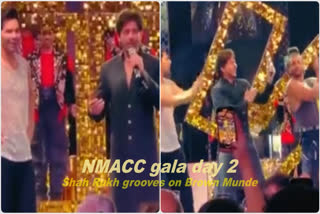 NMACC gala day 2: SRK dances to Brown Munde with Ranveer, Varun, says 'Party agar Ambani ke ghar rakhoge to...'