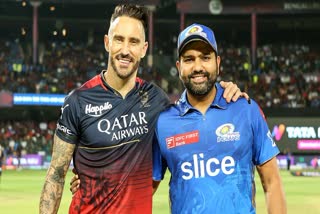 IPL  Royal Challengers Bangalore vs Mumbai Indians  Royal Challengers Bangalore  Mumbai Indians  RCB vs MI toss report  IPL 2023  ഐപിഎല്‍ 2023  റോയല്‍ ചലഞ്ചേഴ്‌സ് ബാംഗ്ലൂര്‍  മുംബൈ ഇന്ത്യന്‍സ്  രോഹിത് ശര്‍മ  ഫാഫ്‌ ഡുപ്ലെസിസ്  Faf du Plessis  Rohit Sharma