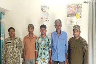 Police arrested five Naxalites in Bastar