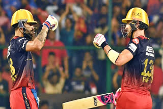 IPL 2023  Indian Premier League 2023  Royal Challengers Bangalore vs Mumbai Indians  MChinnaswamy Stadium Bengaluru  Royal Challengers Bangalore won match against MI  fourth highest opening partnership  Kohli and Plessis opening partnership  highest opening partnership against Mumbai Indians  TATA IPL 2023  ರಾಯಲ್ ಚಾಲೆಂಜರ್ಸ್ ಬೆಂಗಳೂರು ಭರ್ಜರಿ ಜಯ  ಕೊಹ್ಲಿ ಮತ್ತು ಫಾಫ್ ಡುಪ್ಲೆಸಿಸ್ ಅದ್ಭುತ ಬ್ಯಾಟಿಂಗ್  ಬೆಂಗಳೂರಿನ ಚಿನ್ನಸ್ವಾಮಿ ಕ್ರೀಡಾಂಗಣದಲ್ಲಿ ನಡೆದ ಪಂದ್ಯ  ಟಾಸ್​ ಸೋತು ಮೊದಲ ಬ್ಯಾಟ್  ವಿರಾಟ್​ ಡುಪ್ಲೆಸಿಸ್​ ಮಿಂಚಿನ ಆಟ  ಮುಂಬೈ ವಿರುದ್ಧ 4ನೇ ಅತ್ಯಧಿಕ ಆರಂಭಿಕ ಜೊತೆಯಾಟ  4ನೇ ಅತ್ಯಧಿಕ ಆರಂಭಿಕ ಜೊತೆಯಾಟದ ದಾಖಲೆ