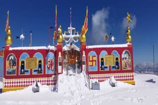 Record snowfall in Mata Shikari in April