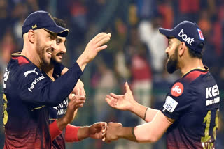 IPL 2023 first round ends  RCB which position in the points table  Royal Challengers Bangalore vs Mumbai Indians  Indian Premier League 2023  ಐಪಿಎಲ್​ 2023 ಫಸ್ಟ್​ ರೌಂಡ್  ಪಾಯಿಂಟ್​ ಟೇಬಲ್​ನಲ್ಲಿ ಆರ್​ಸಿಬಿ ಎಷ್ಟನೇ ಸ್ಥಾನ  ರೋಹಿತ್​ ಶರ್ಮಾ ನೇತೃತ್ವದ ಮುಂಬೈ ಇಂಡಿಯನ್ಸ್​ ತಂಡ  ಅಗ್ರಸ್ಥಾನದಲ್ಲಿದೆ ರಾಜಸ್ಥಾನ ರಾಯಲ್ಸ್  ಎರಡನೇ ಸ್ಥಾನದಲ್ಲಿ ಕೆಎಲ್​ ರಾಹುಲ್​ ಬಳಗ  ಮೂರನೇ ಸ್ಥಾನದಲ್ಲಿದೆ ಆರ್​ಸಿಬಿ  ನಾಲ್ಕನೇ ಸ್ಥಾನದಲ್ಲಿ ಗುಜರಾತ್  ಐದನೇ ಸ್ಥಾನದಲ್ಲಿ ಪಂಜಾಬ್​ ಕಿಂಗ್ಸ್  ಐಪಿಎಲ್​ ಪಾಯಿಂಟ್​ ಟೇಬಲ್ಸ್​ 2023