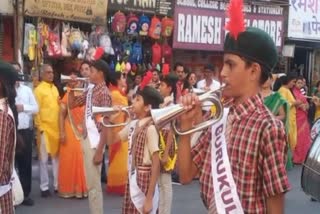 jain community took out procession of lord mahavir