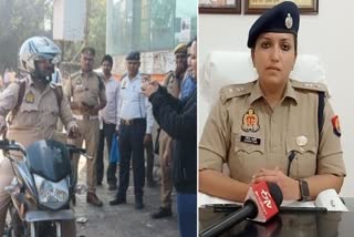 DCP Raveena challan policeman