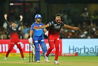 Mohammad Siraj completed 50 wickets for RCB in the IPL